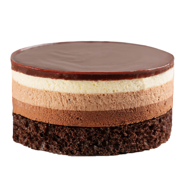 Gâteau trois chocolats